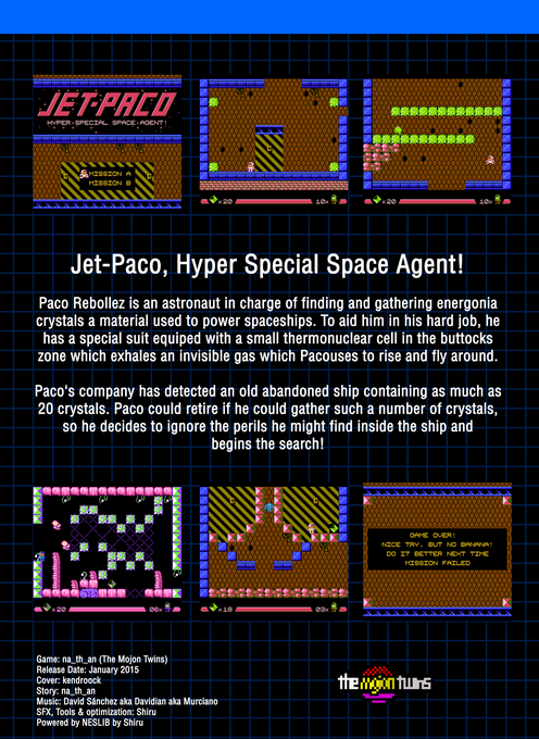 Jet-paco (Homebrew) — Box back